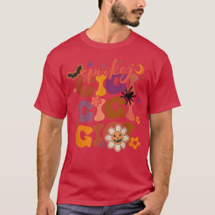 T-shirt Super Un Gigi Éffrayant Floral Halloween Fabole