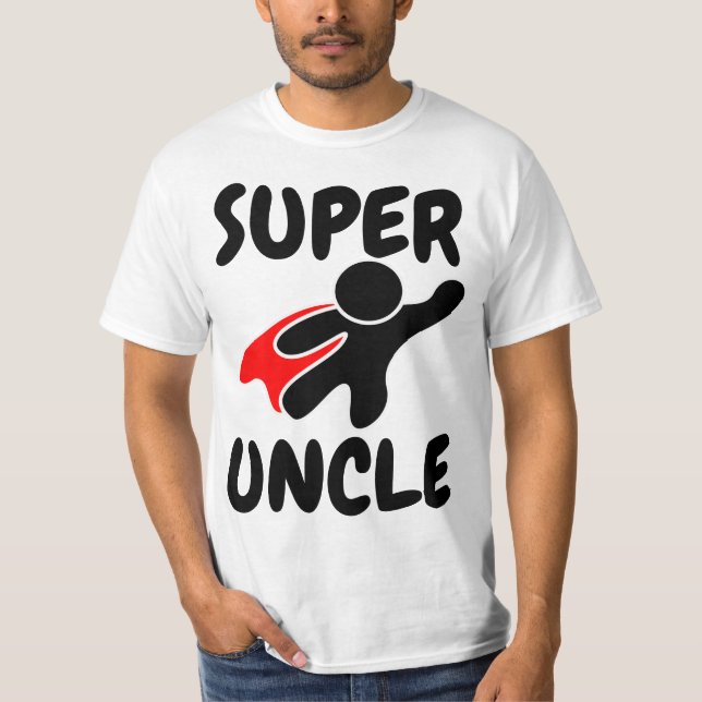 T-shirt SUPER UNCLE T-shirts, Drôle (Devant)