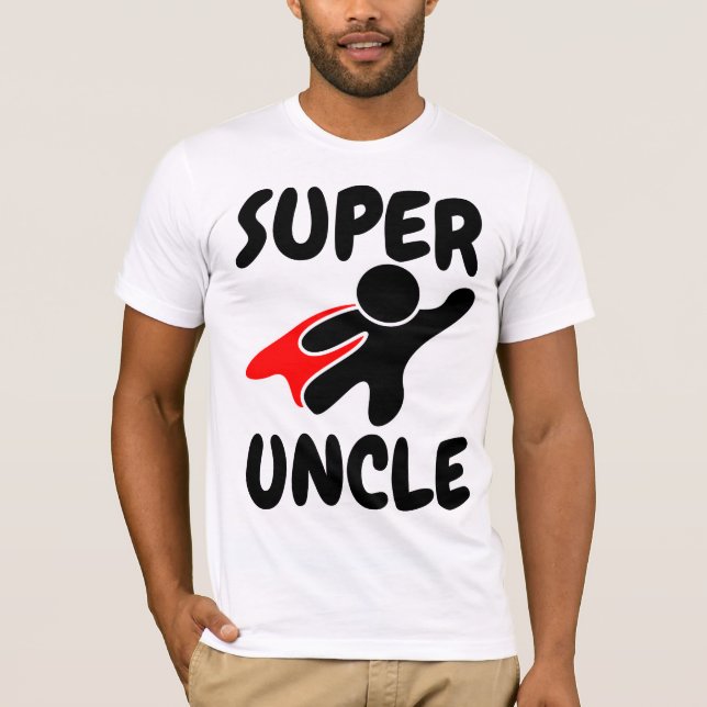 T-shirt SUPER UNCLE T-shirts, Drôle (Devant)