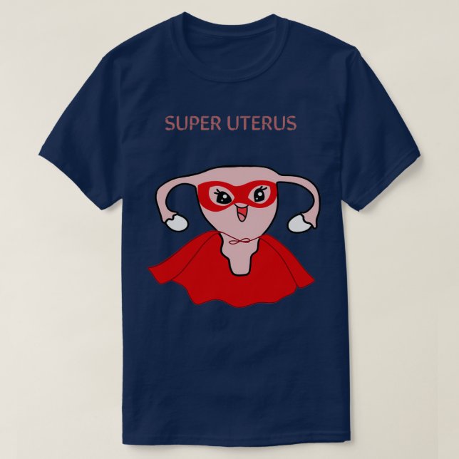 T-shirt Super utérus (Design devant)