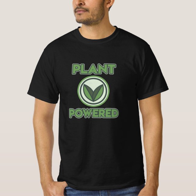 T-shirt Super Veggie Vegeterian à Plante simple (Devant)