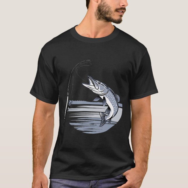 T-shirt Superbe capture de brochet (Devant)
