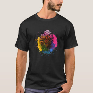 T-shirt Superbe Chouette Mandala Avec Détails Tribal