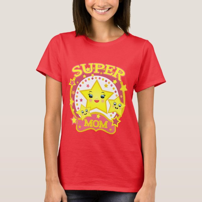 T-shirt superbe de maman d'étoile du jour de mère (Devant)