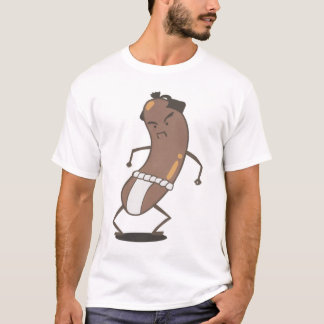 T-shirt superbe de saucisse de sumo d'action