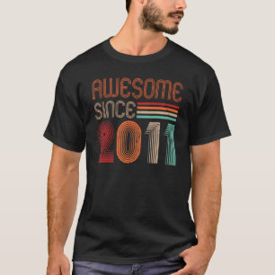 T-shirt Superbe depuis 2011 Vintage 11 ans Vieux Garçon Fi