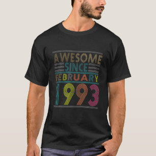 T-shirt Superbe Depuis Février Né En 1993 Vintage 29E B