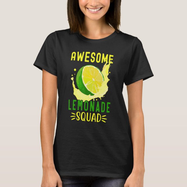 T-shirt Superbe Escouade De Lemonade Pour Citronade Stand  (Devant)