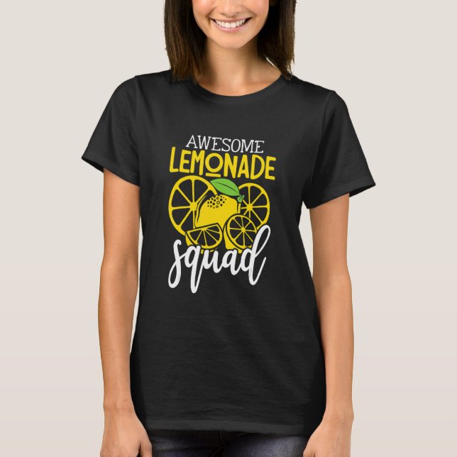 T-shirt Superbe Escouade De Léonade Pour Boss De Stand De  (Devant)
