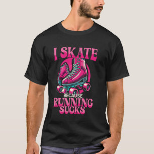 T-shirt Superbe Fille de patin à roulettes Rétro 1970 Je p