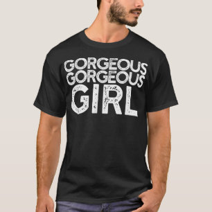 T-shirt Superbe fille magnifique BFF Mème amusant