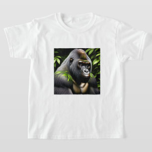 T-shirt Superbe Gorille Argent - Jungle King