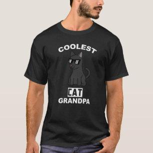 T-shirt Superbe Grand-père Chat Noir Animal de Compagnie