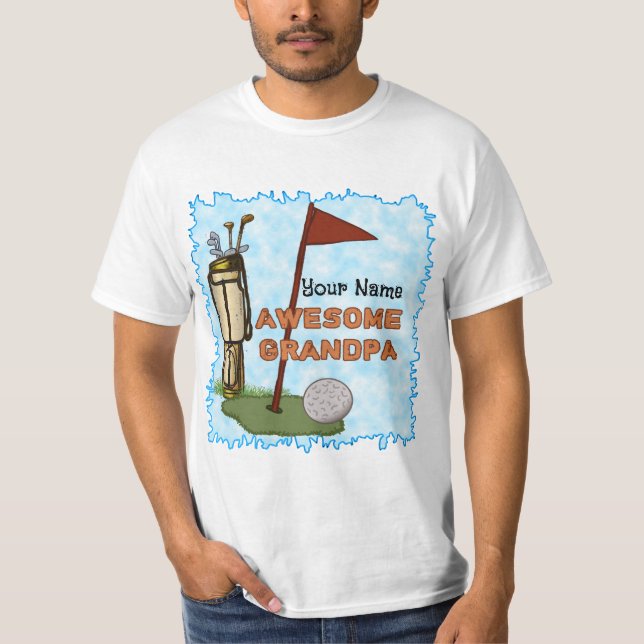 T-shirt Superbe Grandpa Golf (Devant)