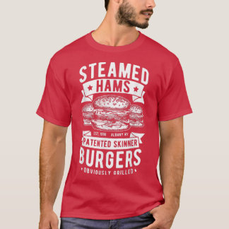 T-shirt Superbe Jambons à vapeur Skinner Burger à thème dr