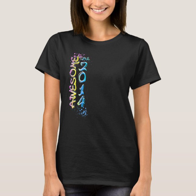 T-shirt Superbe motif de graffiti depuis 2014 (Devant)