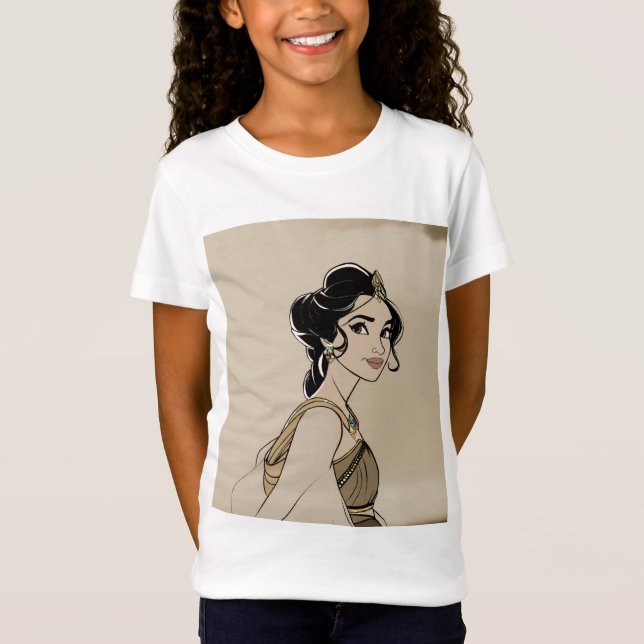 T-Shirt Superbe princesse Jasmine (Devant)