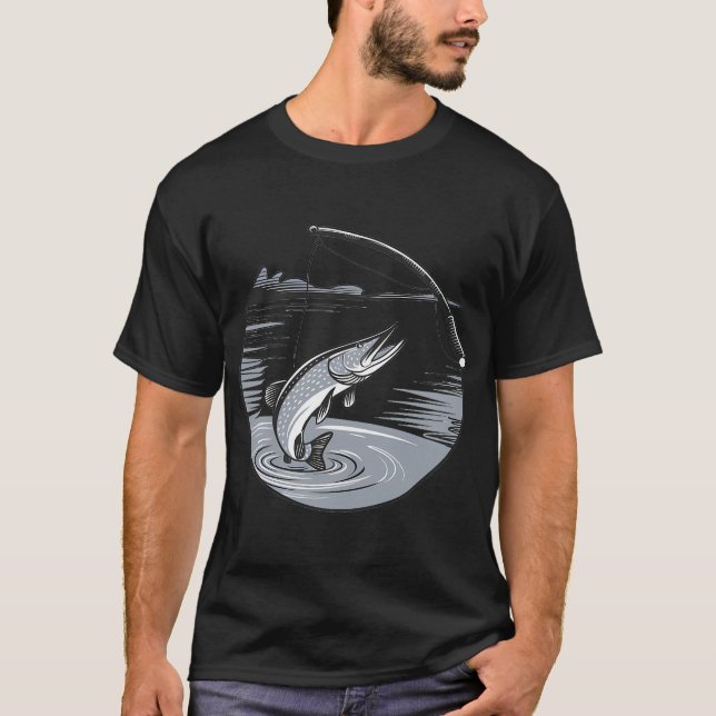 T-shirt Superbe prise de brochet (Devant)