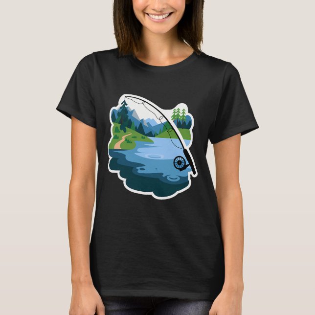 T-shirt Superbe prise de brochet (Devant)