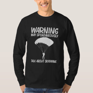 T-shirt Superbe Saut en Parachute Pour Hommes Femmes Parac