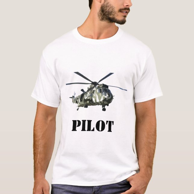 T-shirt supercopter pilot (Devant)