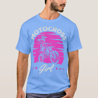 T-shirt Supercross Girl Dirtbike Girl Enduro OffRoad Motoc