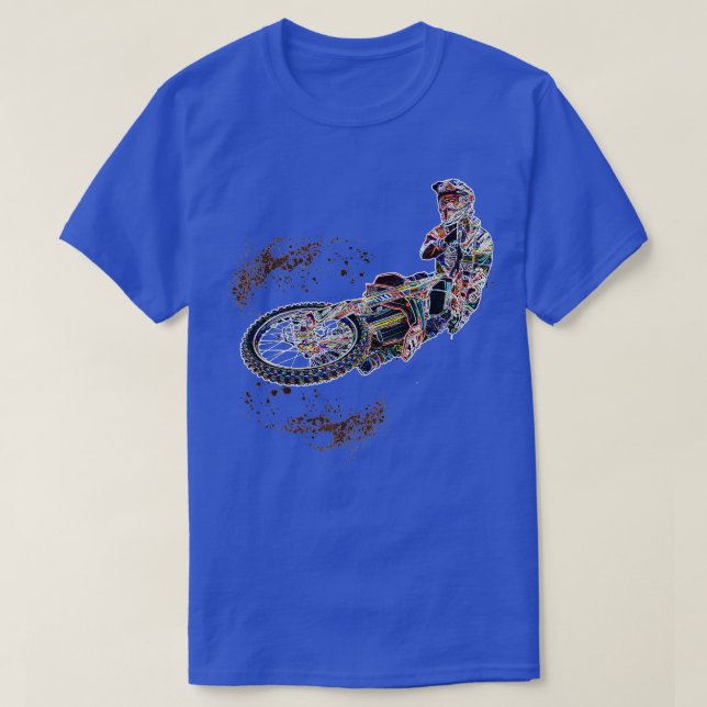 T-shirt Supercross Motocross Enduro FMX Brap Dirt Vélo Rid (Design devant)