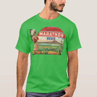 T-shirt Superfine bière de marathon Rétro Déficit Wisconsi