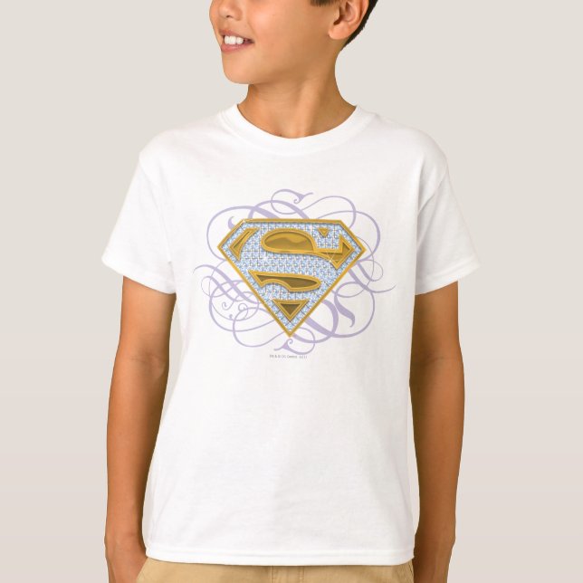T-shirt Supergirl Bijoux bleu 2 (Devant)