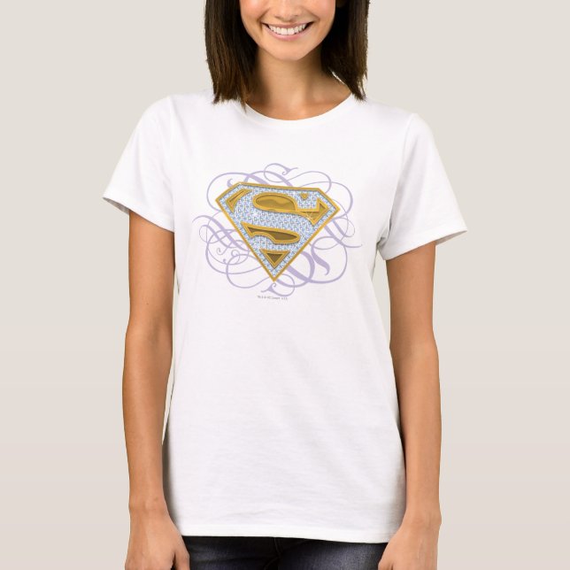 T-shirt Supergirl Bijoux bleu 2 (Devant)