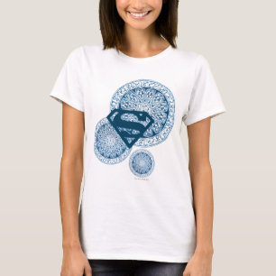 T-shirt Supergirl Blue Circle Design