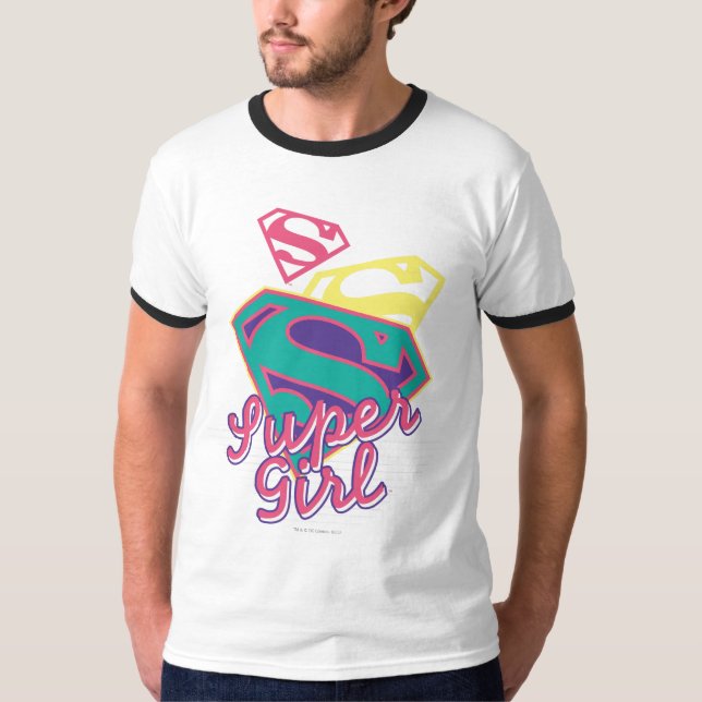 T-shirt Supergirl Cursive (Devant)