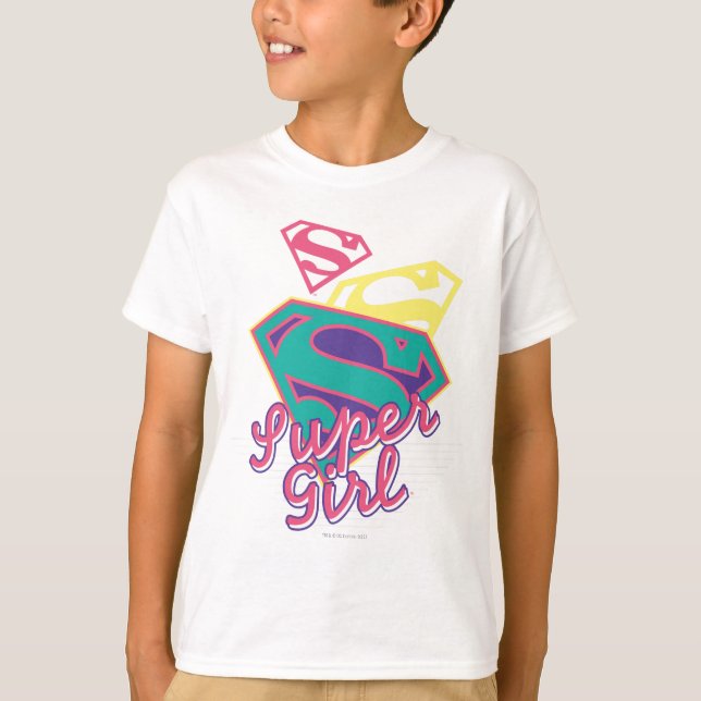 T-shirt Supergirl Cursive (Devant)