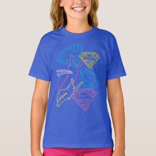T-shirt Supergirl et logo en couleurs