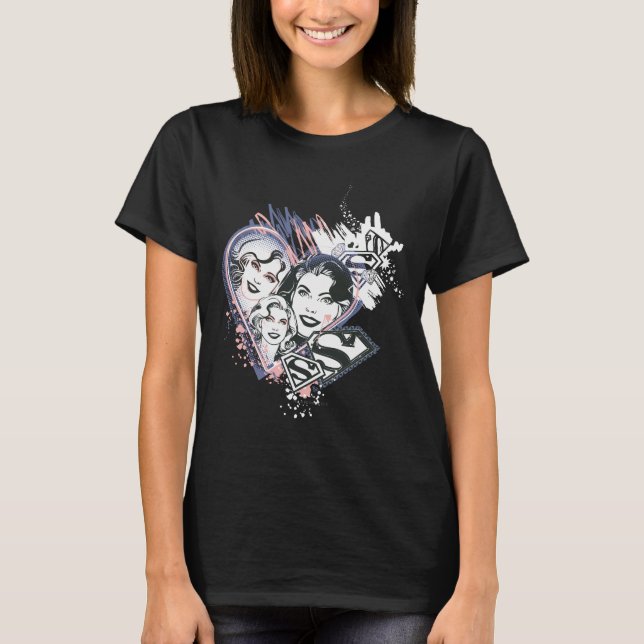 T-shirt Supergirl Face Collage (Devant)