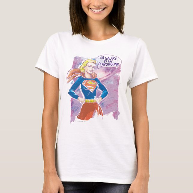 T-shirt Supergirl Galaxy (Devant)