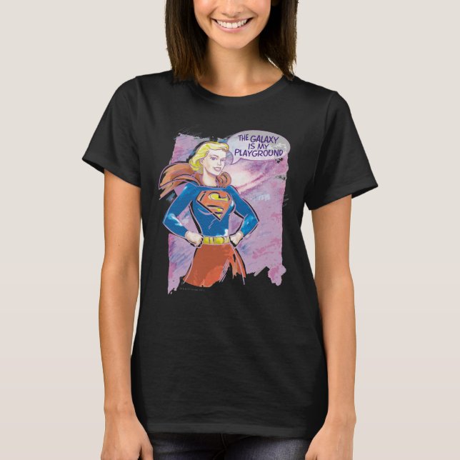 T-shirt Supergirl Galaxy (Devant)