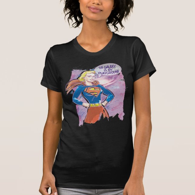 T-shirt Supergirl Galaxy (Devant)