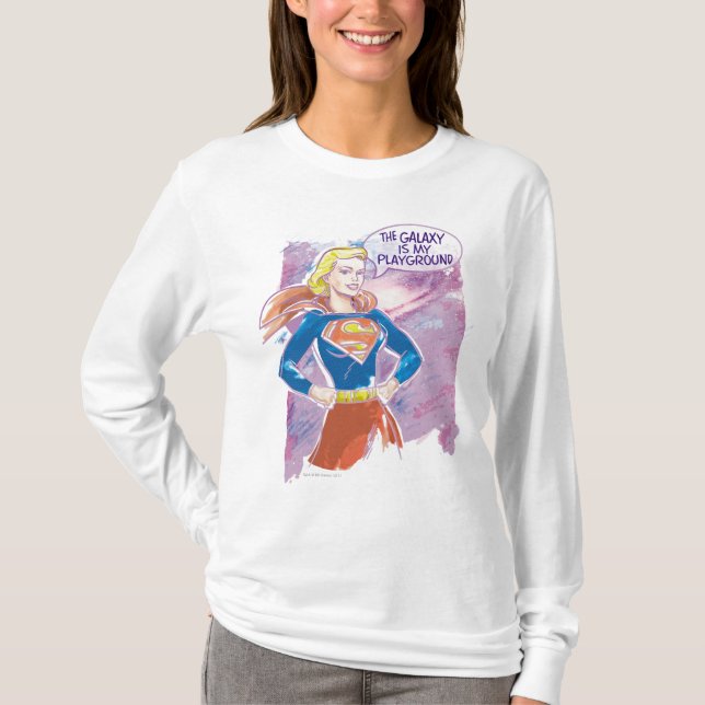 T-shirt Supergirl Galaxy (Devant)