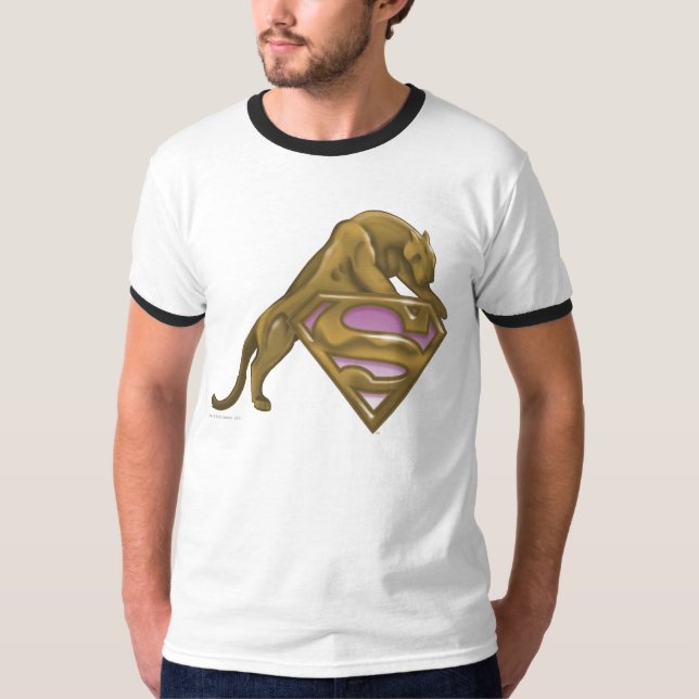T-shirt Supergirl Golden Cat (Devant)