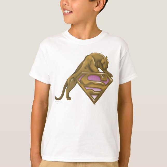 T-shirt Supergirl Golden Cat (Devant)