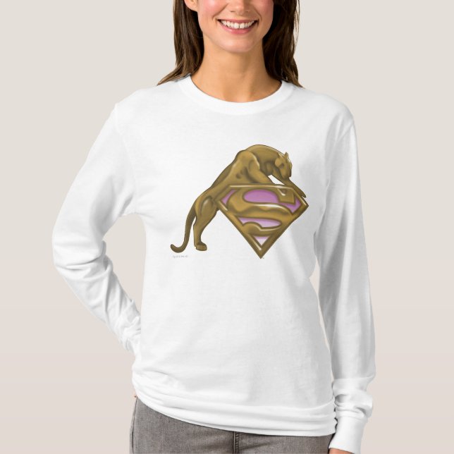 T-shirt Supergirl Golden Cat (Devant)