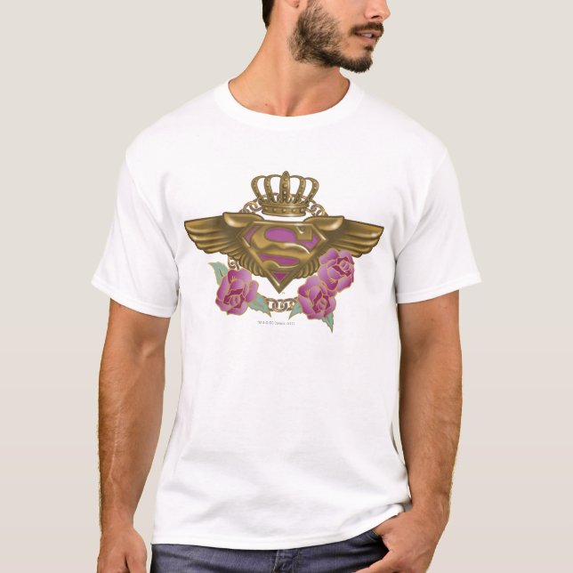 T-shirt Supergirl Golden Wings (Devant)