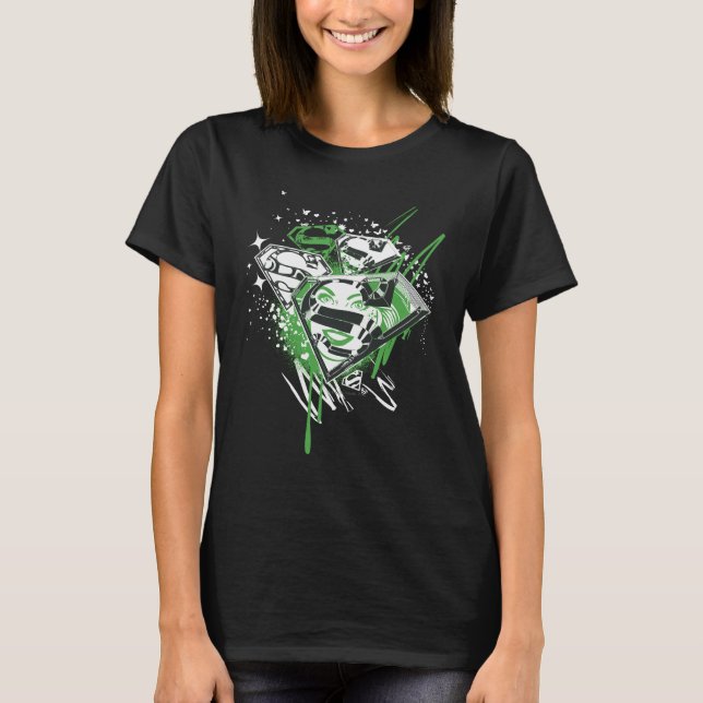 T-shirt Supergirl Green Spills (Devant)