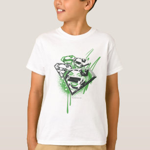 T-shirt Supergirl Green Spills