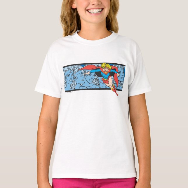 T-shirt Supergirl Head Shots (Devant)