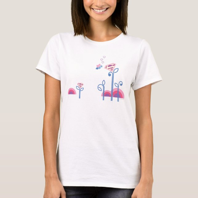 T-shirt Supergirl love bee (Devant)