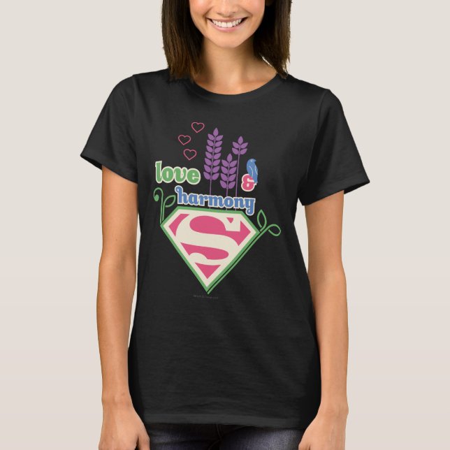 T-shirt Supergirl Love & Harmony (Devant)