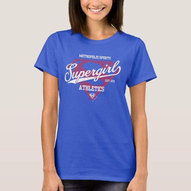 T-shirt Supergirl Metropolis Sports Athlétisme Graphique (Devant)