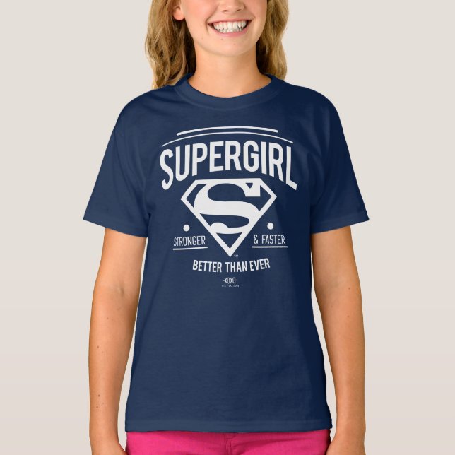 T-shirt Supergirl mieux que jamais Retro Graphic (Devant)